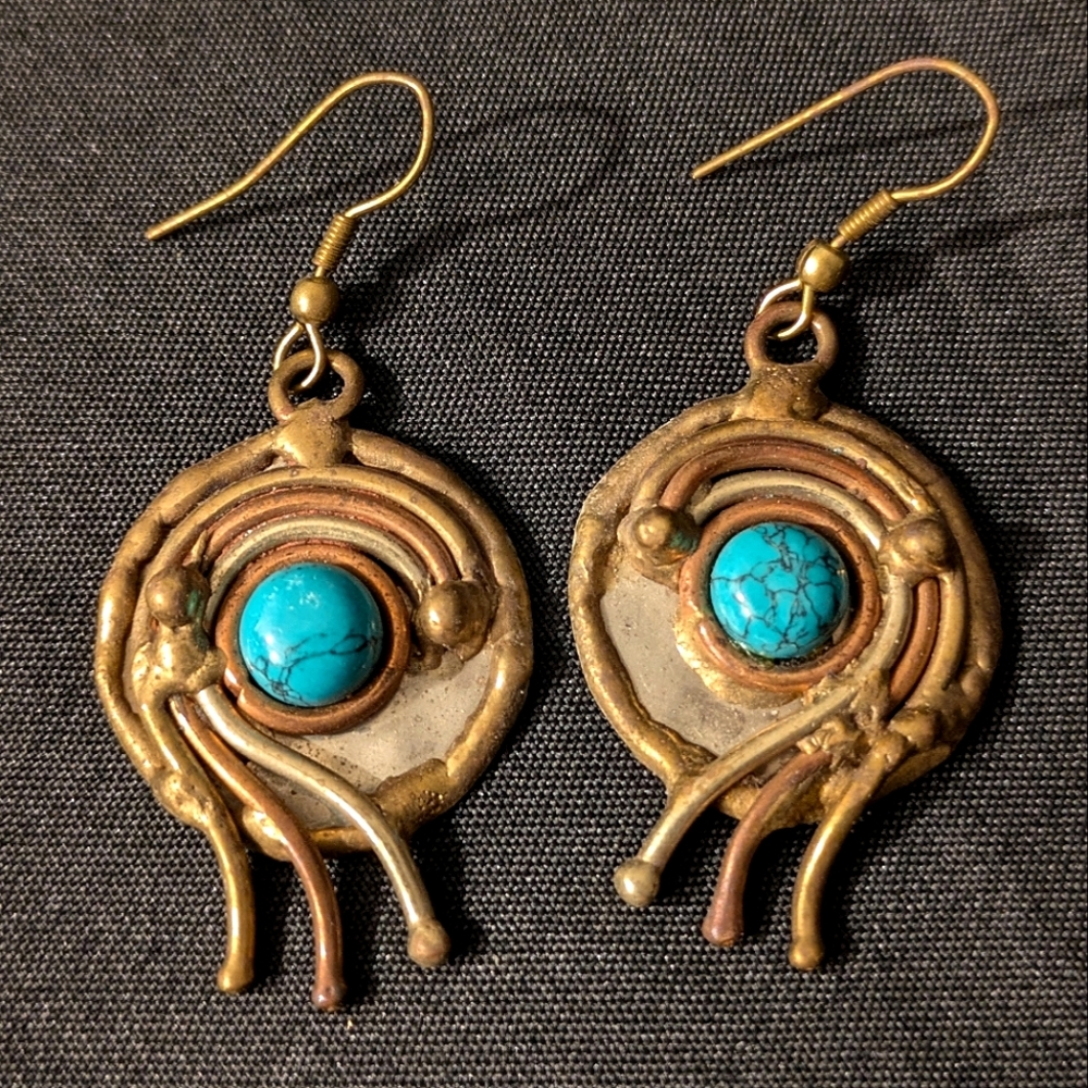 Vintage turquoise earrings